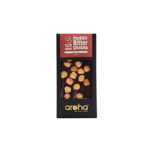 Aroha %72 Bitter Fındıklı Çikolata 100gr