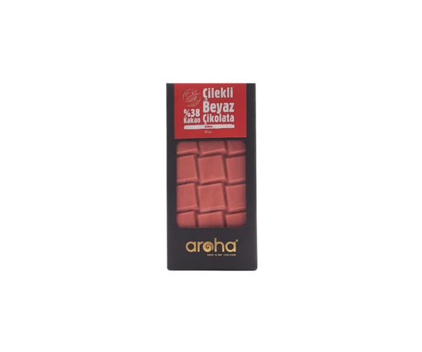 Aroha Çilekli Beyaz Çikolata 80gr