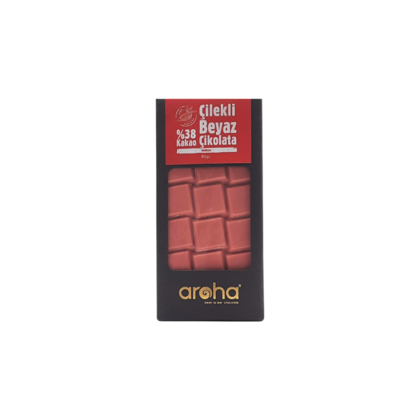Aroha Çilekli Beyaz Çikolata 80gr