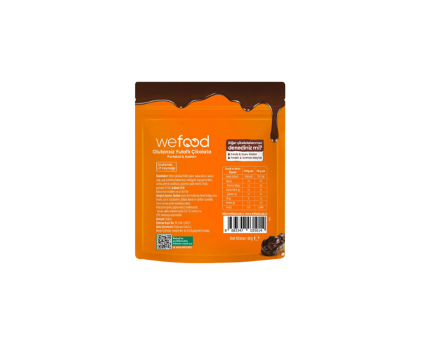 Wefood Yulaflı Çikolata Portakallı Bademli 40gr - Görsel 3