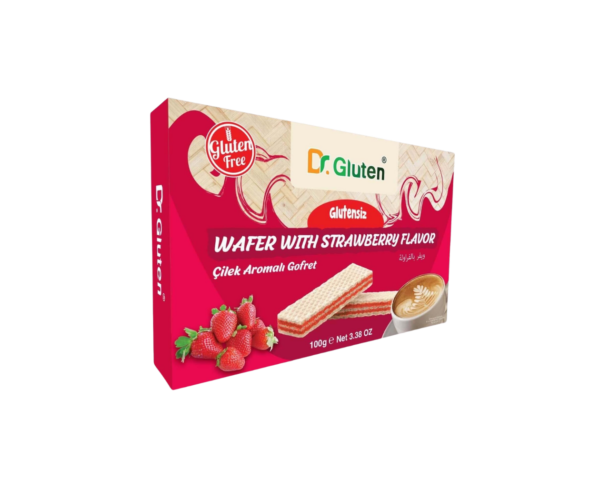 Dr Gluten Glutensiz Çilekli Gofret 100gr