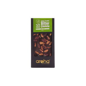 Aroha %72 Bitter Antep Fıstıklı Çikolata 100gr
