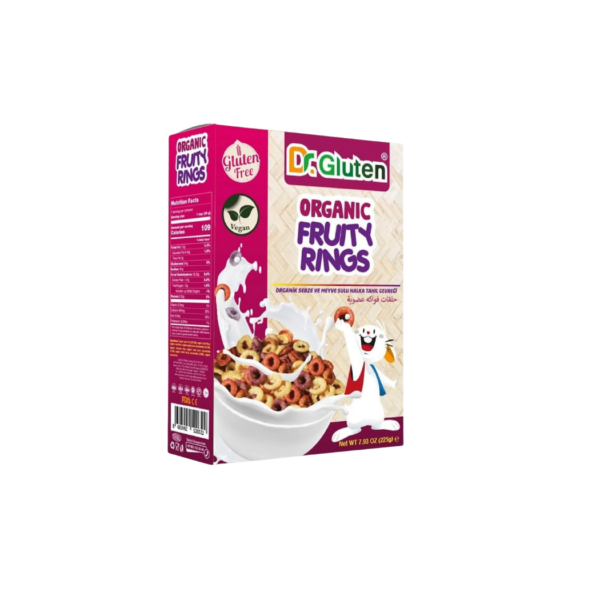 Dr Gluten Organik Meyveli Halka Tahıl Gevreği 225gr