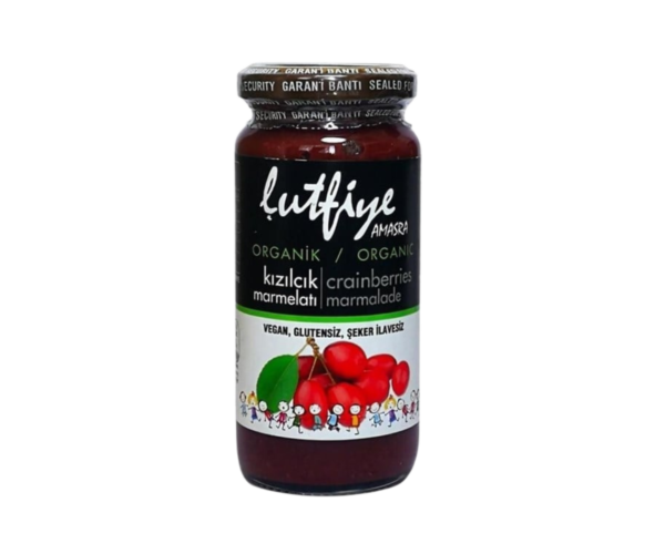 Lutfiye Organik Kızılcık Marmelatı 280gr - Görsel 2