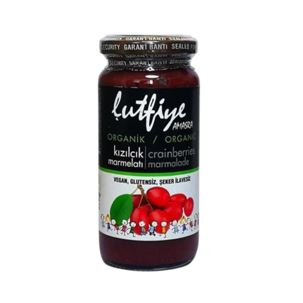 Lutfiye Organik Kızılcık Marmelatı 280gr