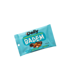 Delly Şekersiz Bitter Çikolata Kaplı Badem 40gr