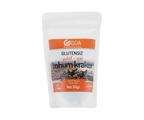 GÜA Glutensiz Yulaflı Tohum Kraker 50gr