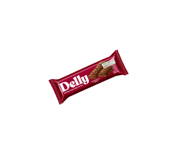 Delly Çikolata Kaplı Meyveli Bar Yer Fıstıklı & Vişneli 35gr