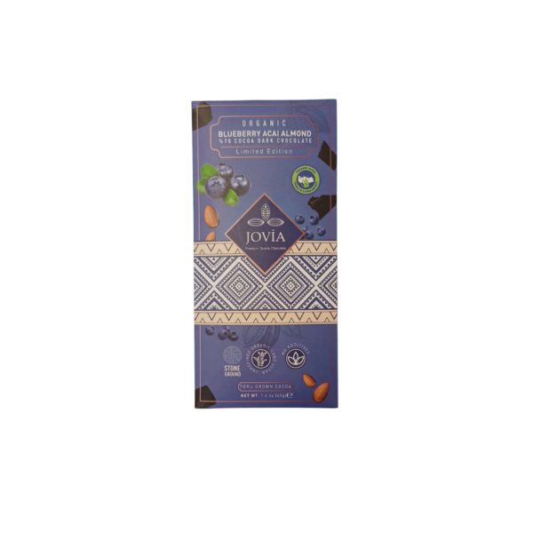 Jovia %70 Bitter Çikolata Yaban Mersini & Badem 40gr